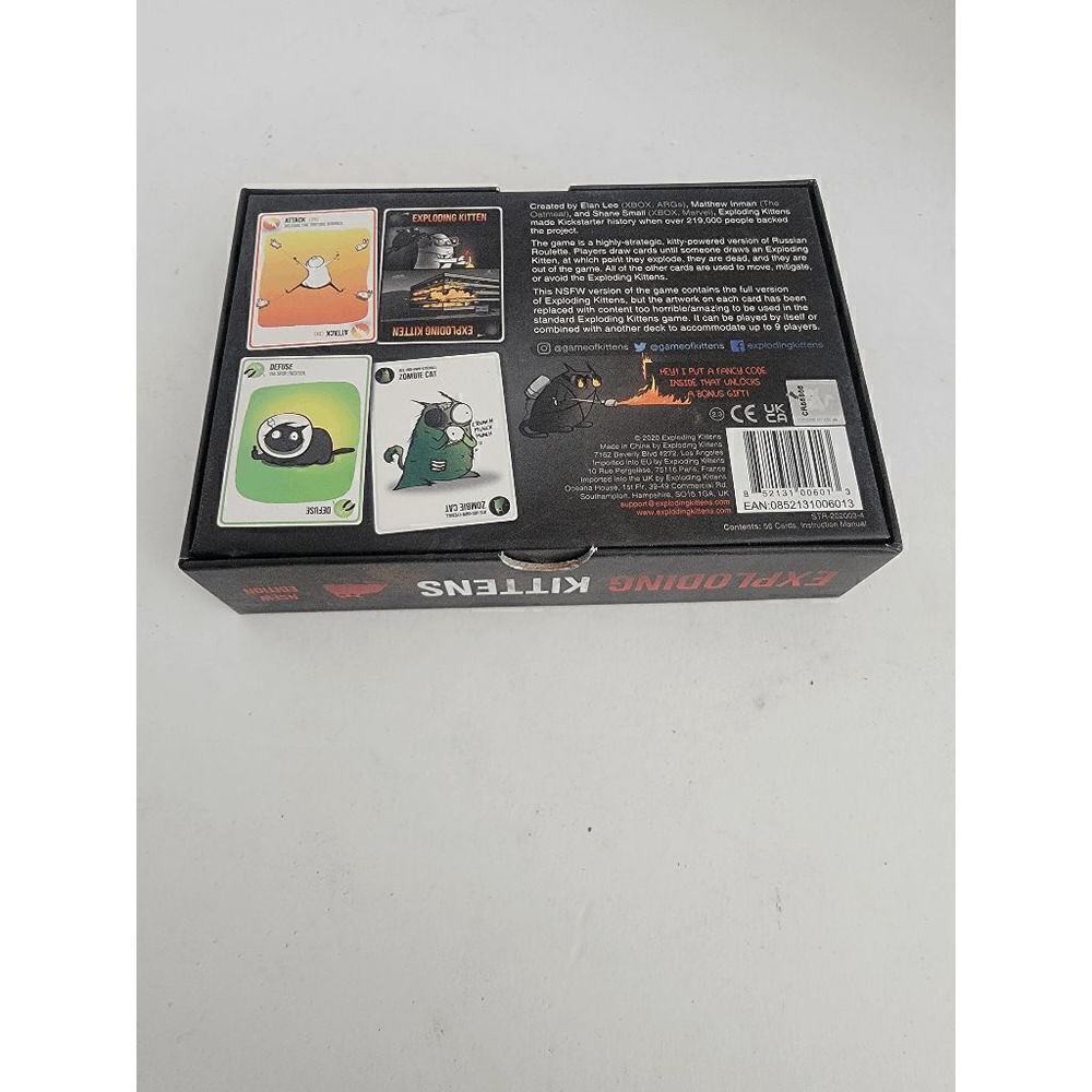 Exploding Kittens NSFW Edition 2-5 Player Adult Card Game - Picture 3 of 4